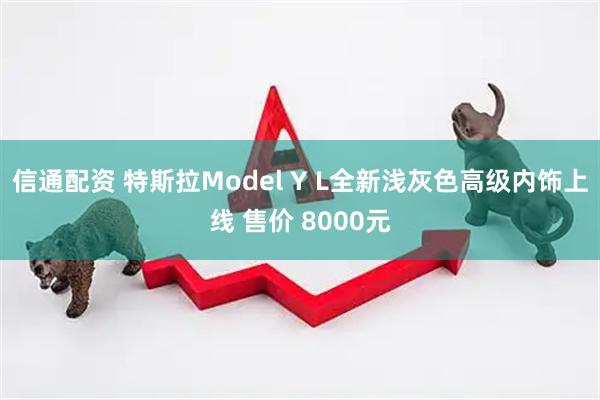 信通配资 特斯拉Model Y L全新浅灰色高级内饰上线 售价 8000元